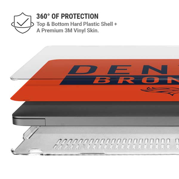 NFL Denver Broncos Orange Performance Series MacBook Pro 14in (2021-24) Case plus Skin