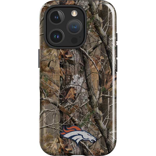 NFL Denver Broncos Realtree AP Camo iPhone 16 Pro Max Magsafe Impact Case