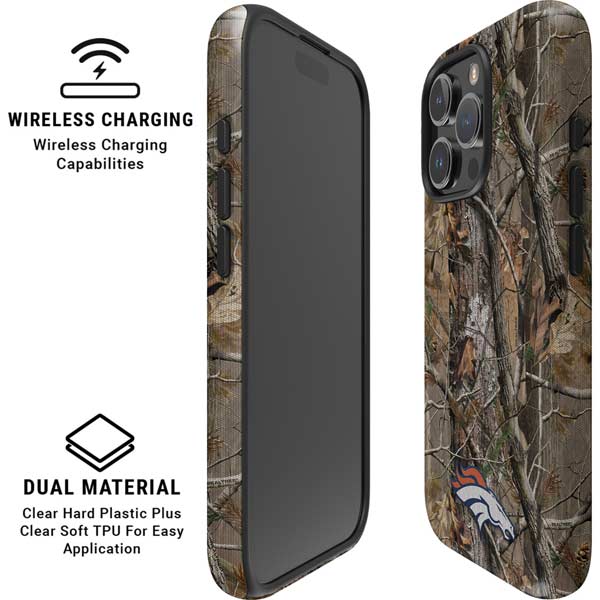 NFL Denver Broncos Realtree AP Camo iPhone 16 Pro Max Magsafe Impact Case