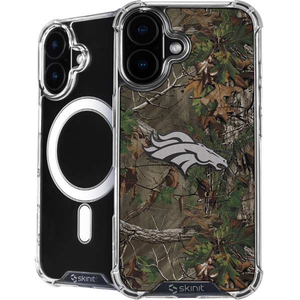 NFL Denver Broncos Realtree Xtra Green Camo iPhone 17 MagSafe Case