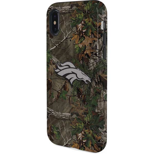 NFL Denver Broncos Realtree Xtra Green Camo iPhone XS Pro Case