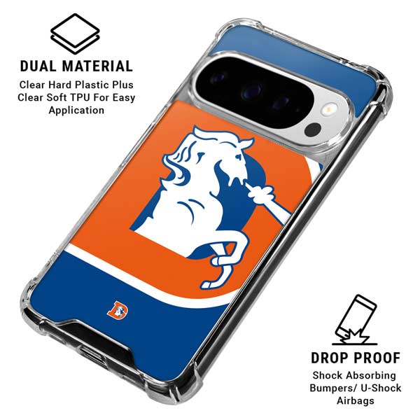 NFL Denver Broncos Retro Logo Google Pixel 10 Pro Clear Case
