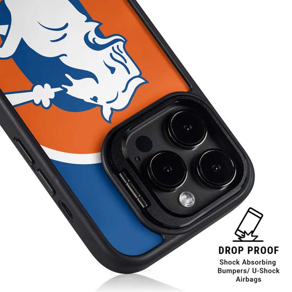 NFL Denver Broncos Retro Logo iPhone 14 Pro Max Kickstand Case