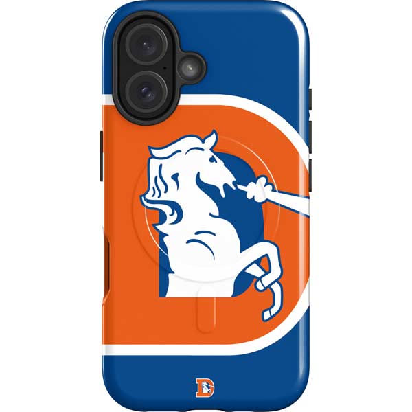 NFL Denver Broncos Retro Logo iPhone 16 Magsafe Impact Case