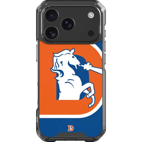 NFL Denver Broncos Retro Logo iPhone 17 Pro Clear Case