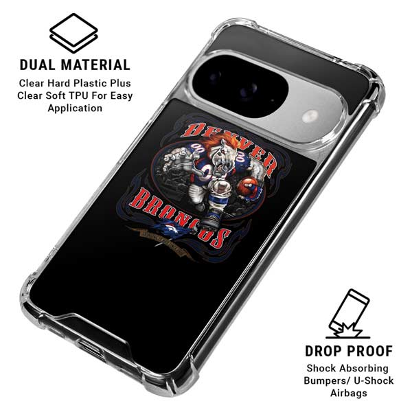 Liquid Blue NFL Denver Broncos Running Back Google Pixel 10 Clear Case