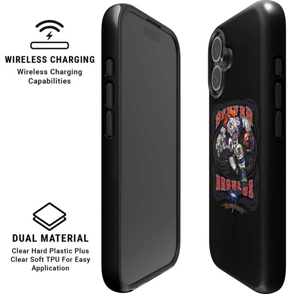 Liquid Blue NFL Denver Broncos Running Back iPhone 16 Magsafe Impact Case