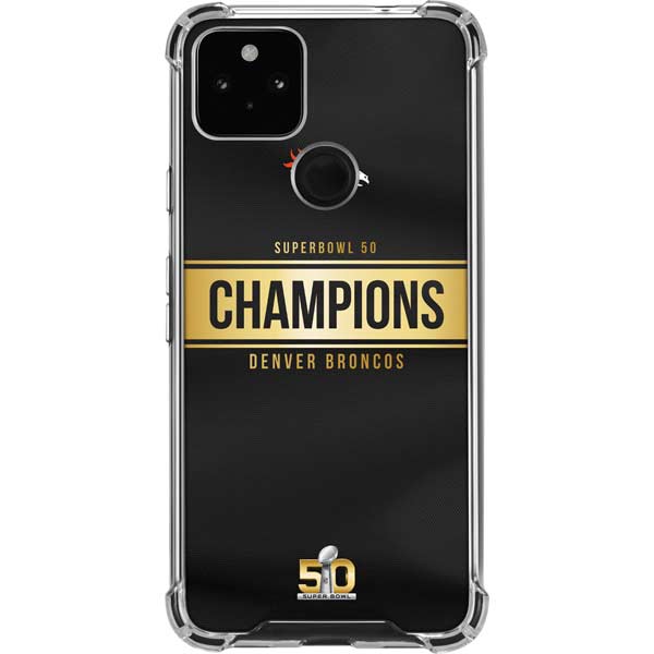 NFL Denver Broncos Super Bowl 50 Champions Black Pixel Cases