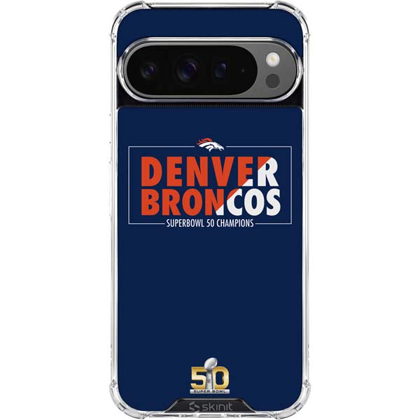 NFL Denver Broncos Super Bowl 50 Champions Bold Google Pixel 10 Pro Clear Case