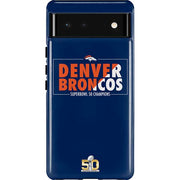 NFL Denver Broncos Super Bowl 50 Champions Bold Pixel Cases