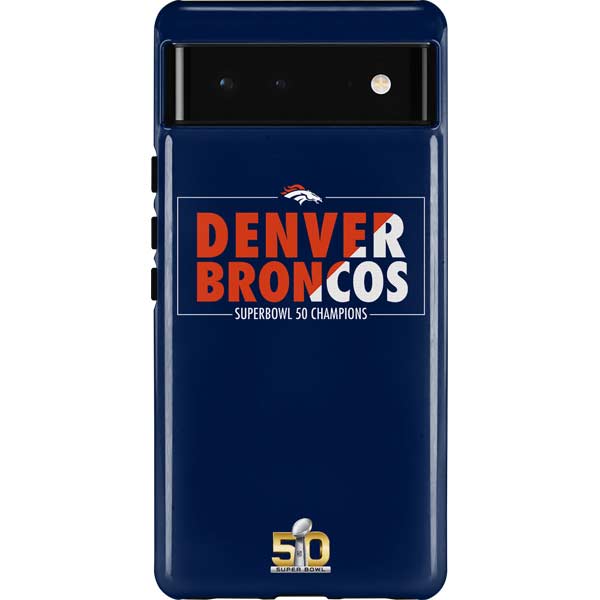 NFL Denver Broncos Super Bowl 50 Champions Bold Pixel Cases