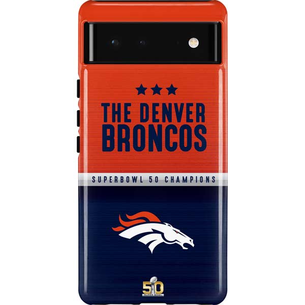 NFL Denver Broncos Super Bowl 50 Champions Pixel Cases