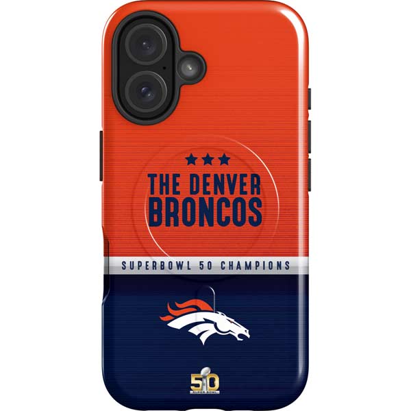 NFL Denver Broncos Super Bowl 50 Champions iPhone 16 Magsafe Impact Case