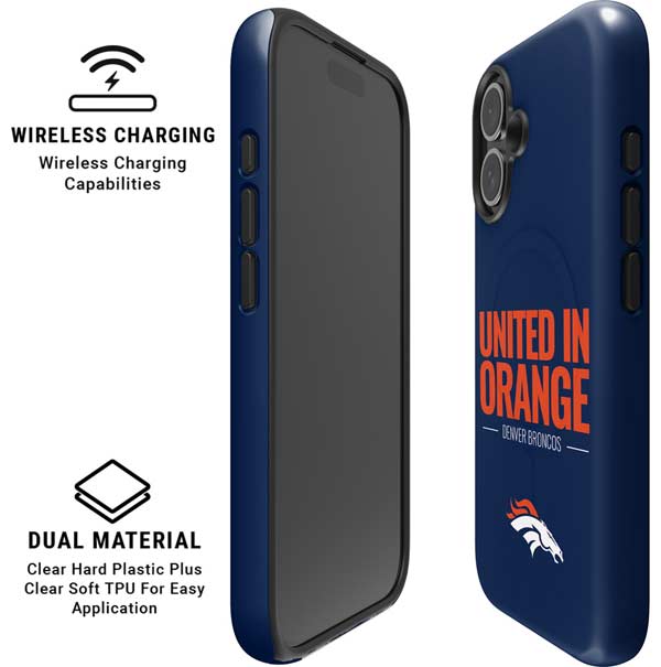 NFL Denver Broncos Team Motto iPhone 16 Magsafe Impact Case