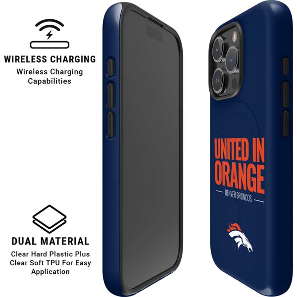 NFL Denver Broncos Team Motto iPhone 16 Pro Max Magsafe Impact Case