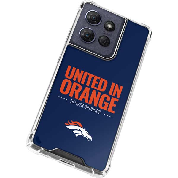 NFL Denver Broncos Team Motto Moto G 5G (2025) Clear Case