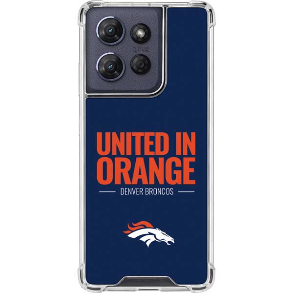 NFL Denver Broncos Team Motto Moto G Play 5G (2025) Clear Case