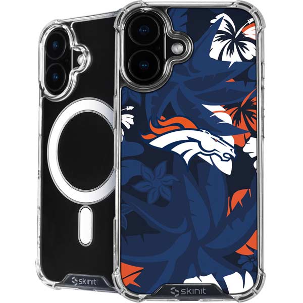 NFL Denver Broncos Tropical Print iPhone 17 MagSafe Case