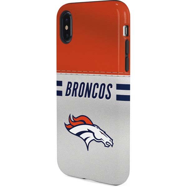 NFL Denver Broncos White Striped iPhone XS Pro Case