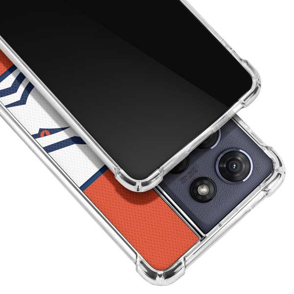 NFL Denver Broncos Zone Block Moto G 5G (2025) Clear Case