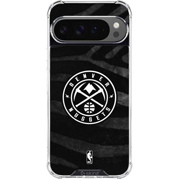 NBA Denver Nuggets Black Animal Print Google Pixel 10 Pro XL Clear Case