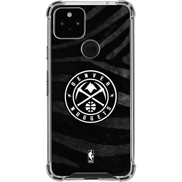 NBA Denver Nuggets Black Animal Print Pixel Cases