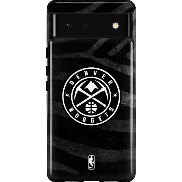 NBA Denver Nuggets Black Animal Print Pixel Cases