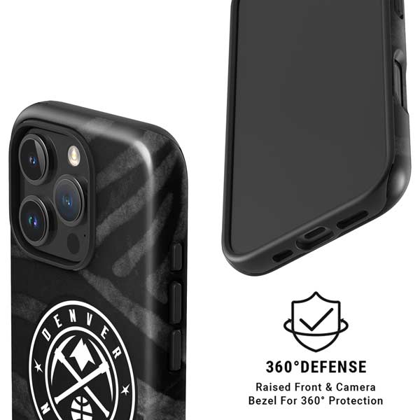 NBA Denver Nuggets Black Animal Print iPhone 16 Pro Max Magsafe Impact Case