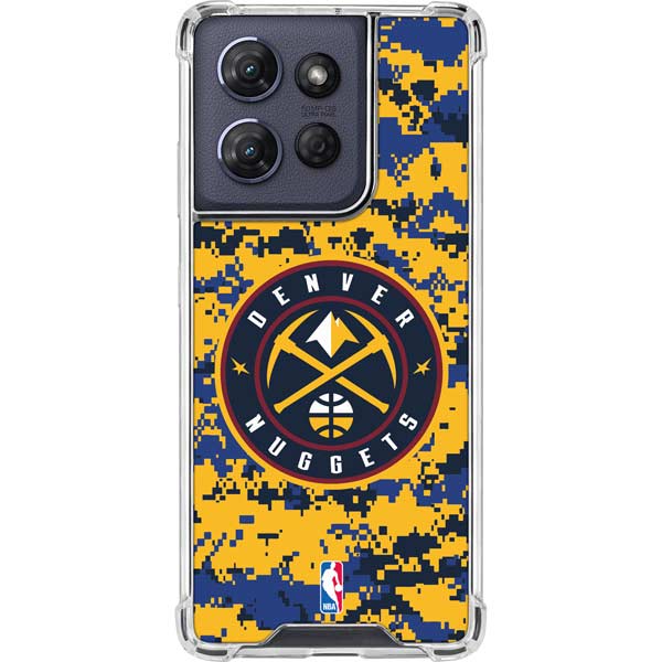 NBA Denver Nuggets Digi Camo Moto G Power 5G (2025) Clear Case