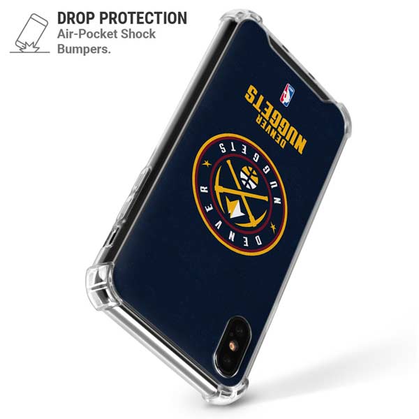 NBA Denver Nuggets Distressed iPhone X/XS Clear Case