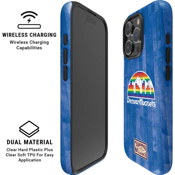 NBA Denver Nuggets Hardwood Classics iPhone 16 Pro Magsafe Impact Case