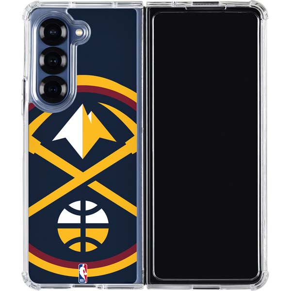 NBA Denver Nuggets Large Logo Galaxy Z Fold7 Clear Case