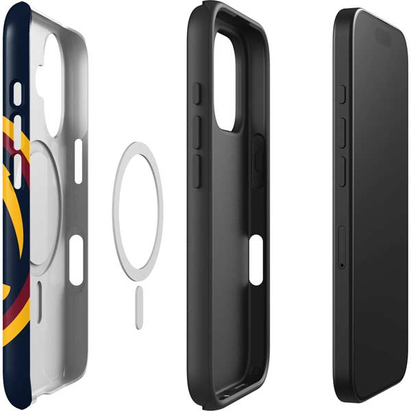 NBA Denver Nuggets Large Logo iPhone 16 Magsafe Impact Case