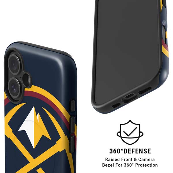 NBA Denver Nuggets Large Logo iPhone 16 Magsafe Impact Case