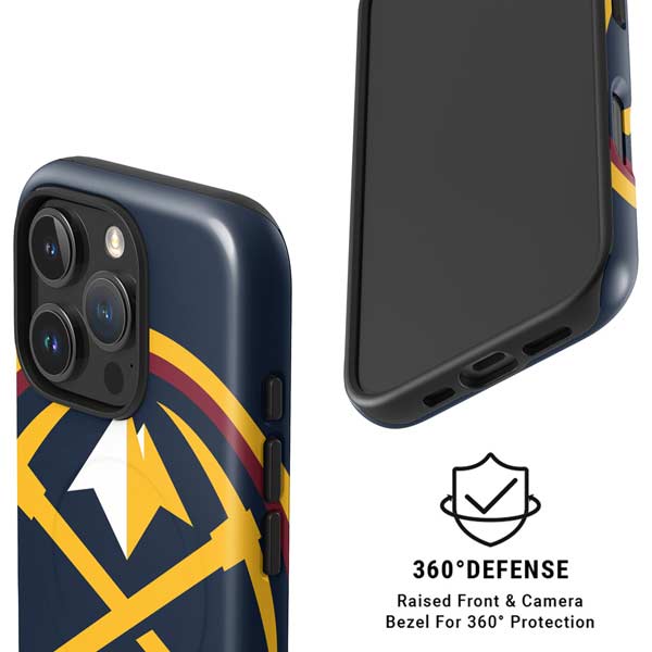 NBA Denver Nuggets Large Logo iPhone 16 Pro Magsafe Impact Case