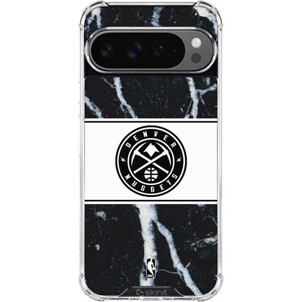 NBA Denver Nuggets Marble Google Pixel 10 Pro XL Clear Case