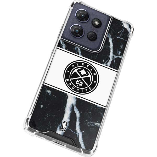 NBA Denver Nuggets Marble Moto G 5G (2025) Clear Case