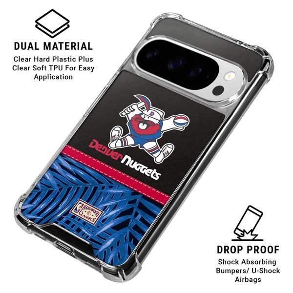 NBA Denver Nuggets Retro Palms Google Pixel 10 Pro Clear Case