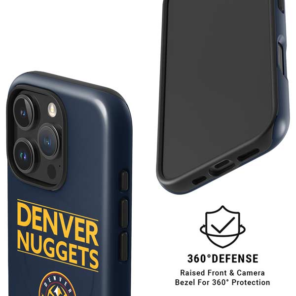 NBA Denver Nuggets Standard - Light Blue iPhone 16 Pro Magsafe Impact Case