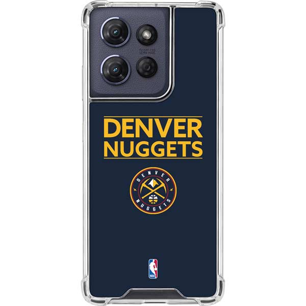 NBA Denver Nuggets Standard - Light Blue Moto G 5G (2025) Clear Case