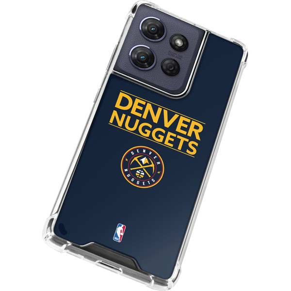 NBA Denver Nuggets Standard - Light Blue Moto G 5G (2025) Clear Case