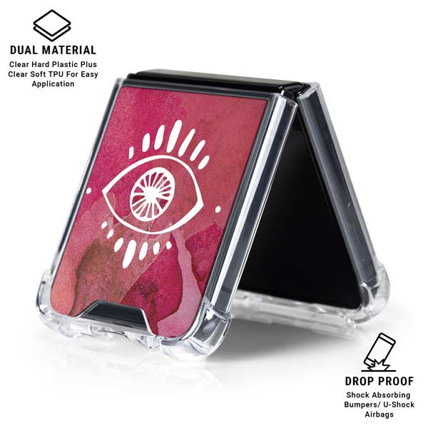 Desert Evil Eye Galaxy Z Flip7 Clear Case