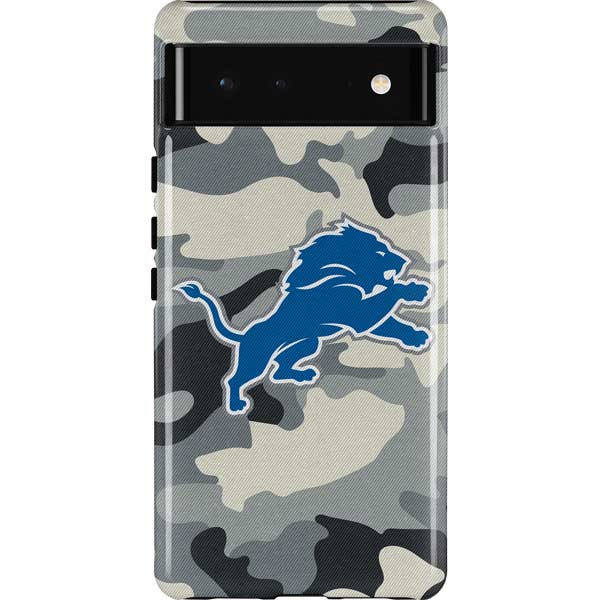 NFL Detriot Lions Camo Pixel Cases