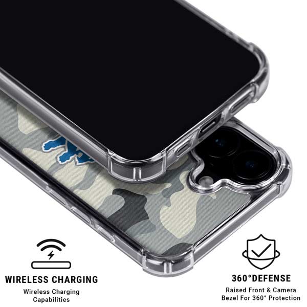 NFL Detriot Lions Camo iPhone 17 MagSafe Case