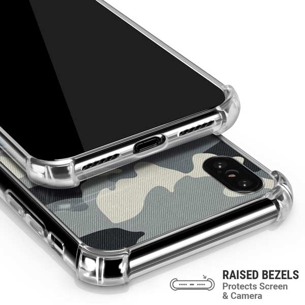 NFL Detriot Lions Camo iPhone X/XS Clear Case