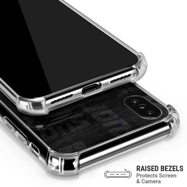 NFL Detroit Lions Black & White iPhone X/XS Clear Case