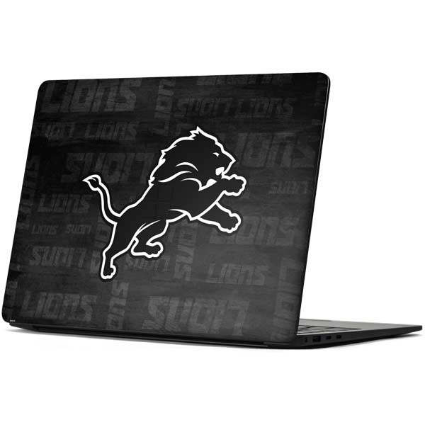 NFL Detroit Lions Black & White Surface Laptop 7 13.8in Skin