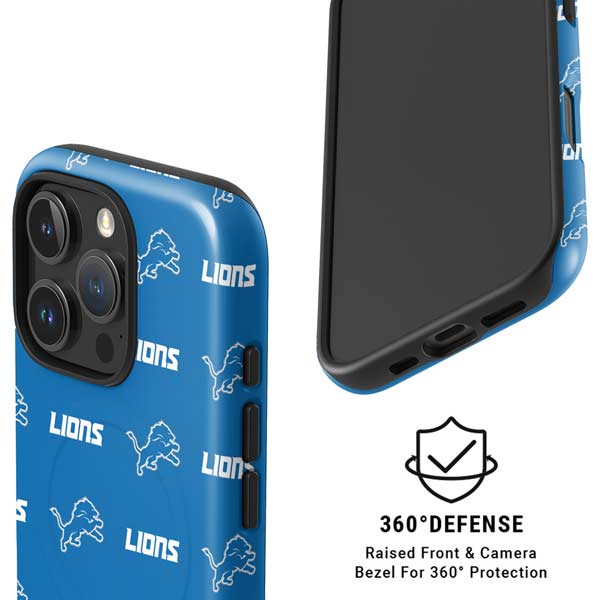 NFL Detroit Lions Blitz Series iPhone 16 Pro Max Magsafe Impact Case