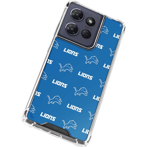 NFL Detroit Lions Blitz Series Moto G 5G (2025) Clear Case