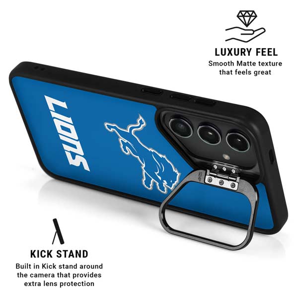 NFL Detroit Lions Distressed Galaxy S26 Plus Kickstand Case
